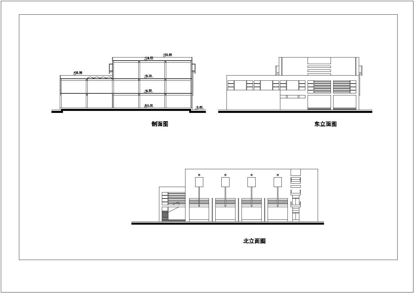 临泽某中学校园总体规划与单体设计方案图