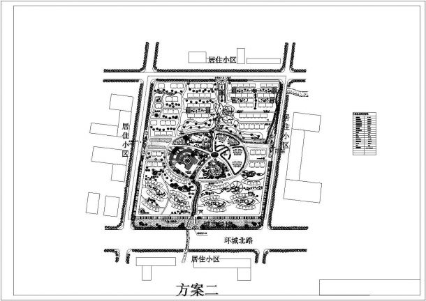 【苏州】某江南特色居住小区总平面规划设计方案图-图一