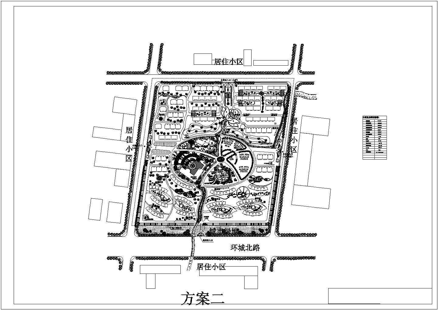 【苏州】某江南特色居住小区总平面规划设计方案图
