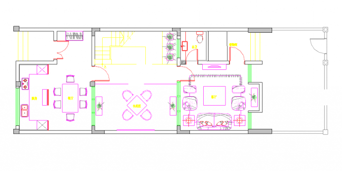【海南】名师设计禅味风格三层样板房室内设计施工图_图1