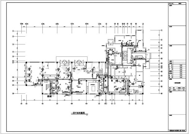 某二层办公室空调通风设计施工图纸-图一