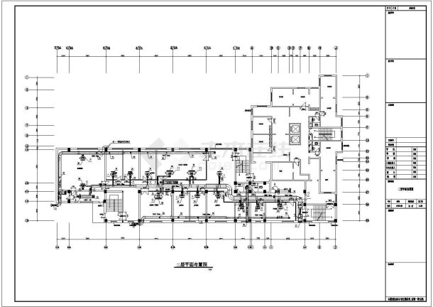 某二层办公室空调通风设计施工图纸-图二