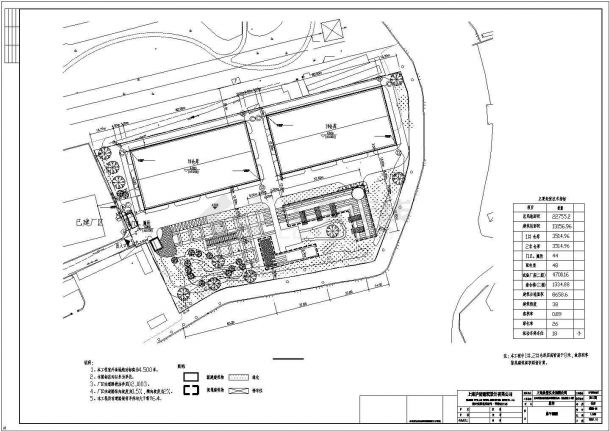某公司新建仓库总平面规划设计方案图-图二