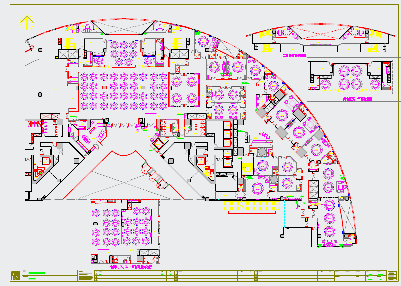 【广州】中信广场东海海鲜酒家室内设计深化施工图