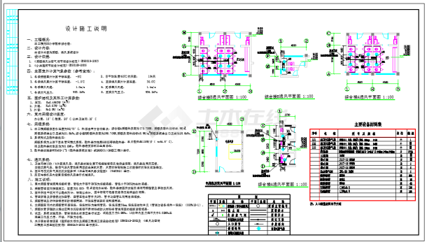 【河北】某小学综合楼采暖系统设计图纸-图一