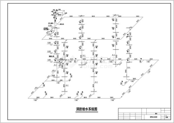【广东】某4800人宿舍楼给排水设计图纸-图一