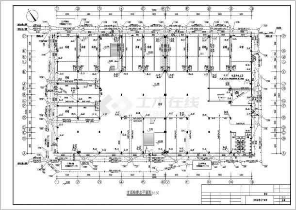 【广东】某4800人宿舍楼给排水设计图纸-图二