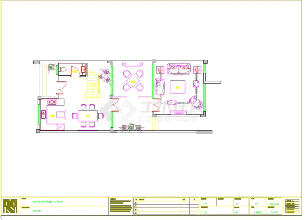 【海南】现代泰式风格三层别墅样板房装修施工图-图一