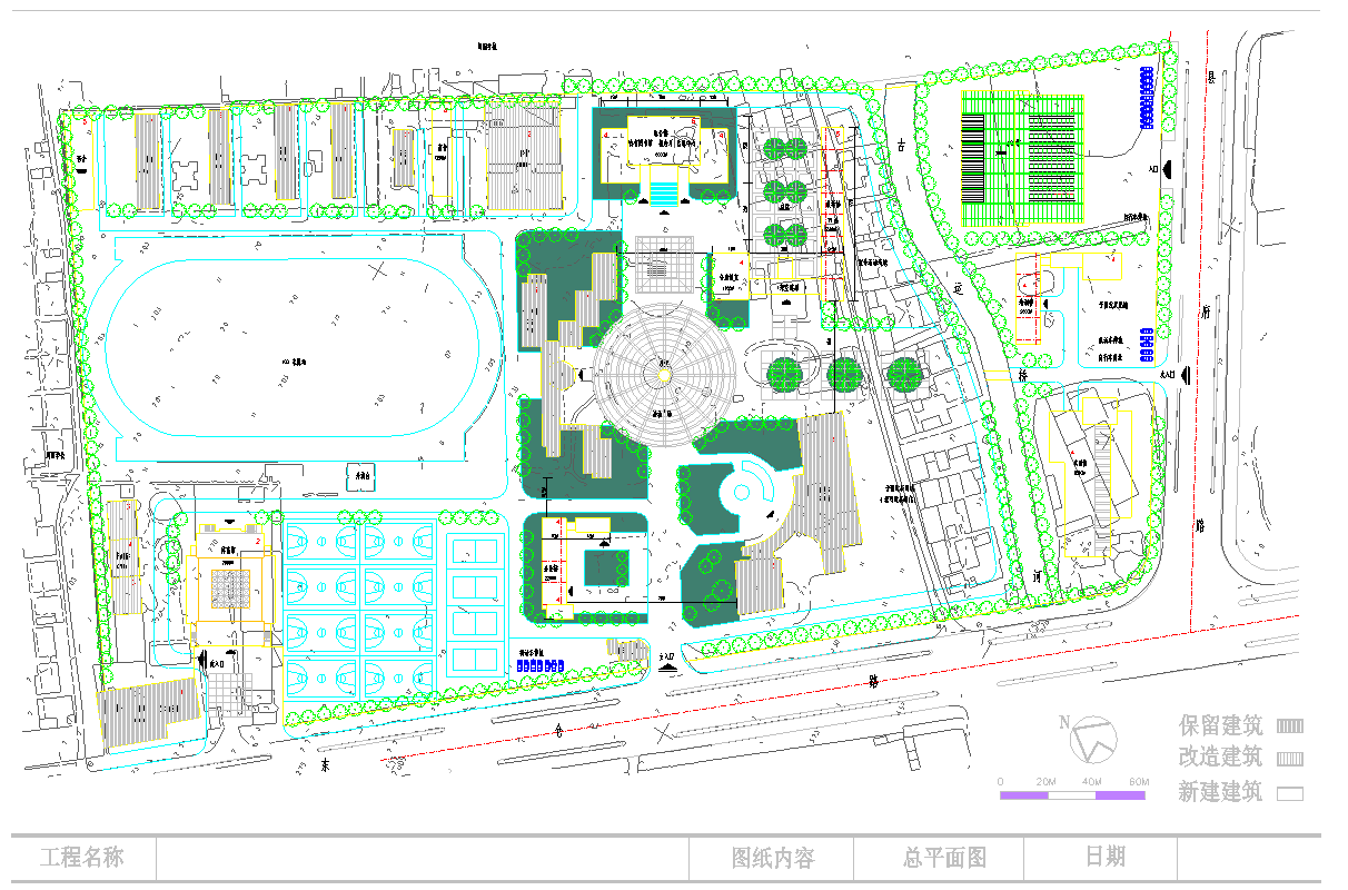 【江苏】太仓某职教中心校园扩建规划方案图