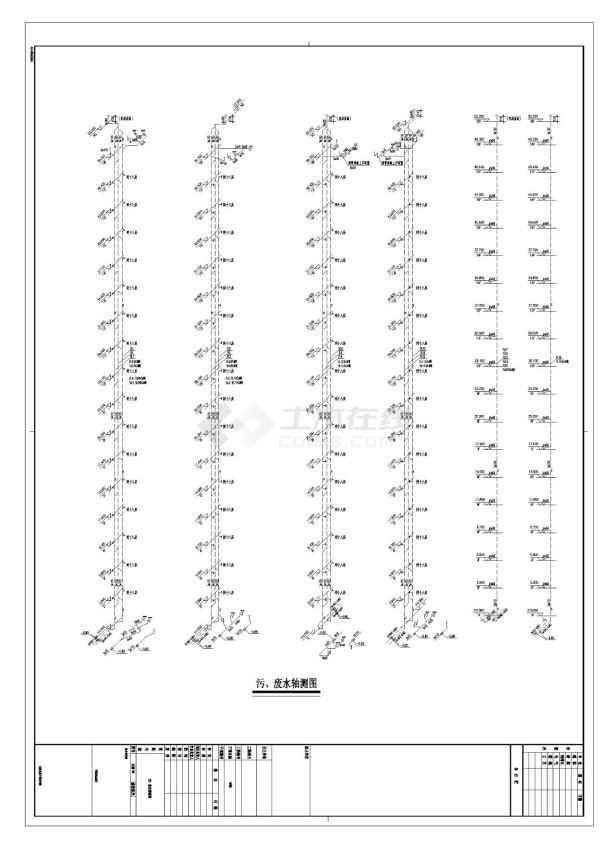 某高层公寓给排水全套图纸-图二