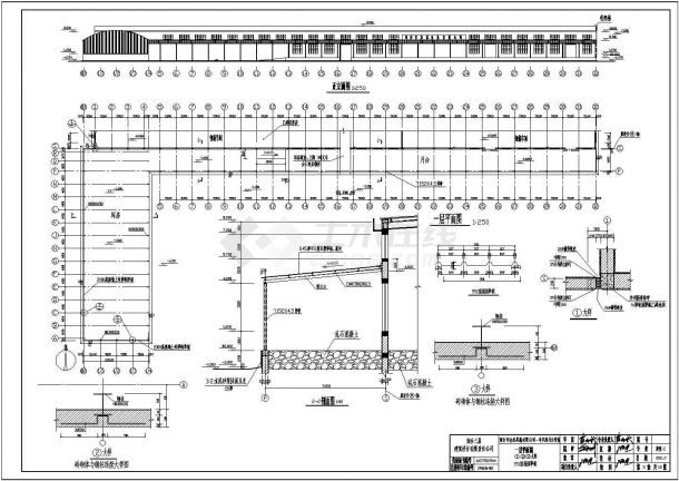 烟台市单层钢结构某蔬菜仓库全套建筑结构施工图-图二