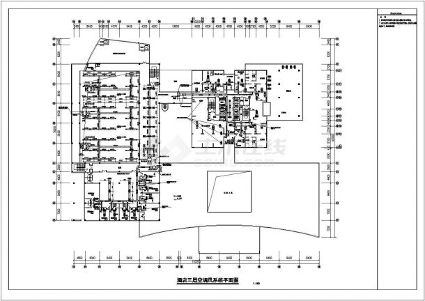 重庆某五星级酒店暖通全套设计图纸-图二