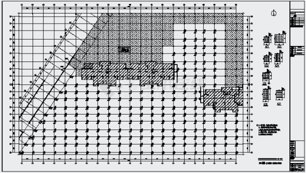 56000平框架结构地下车库结构施工图-图一