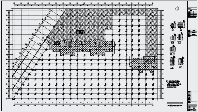 56000平框架结构地下车库结构施工图_图1