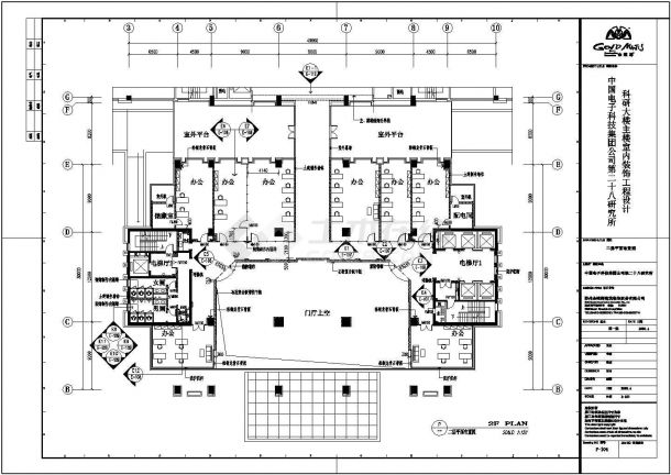 某电子科技集团公司第二十八研究所科研大楼装修设计施工图-图一