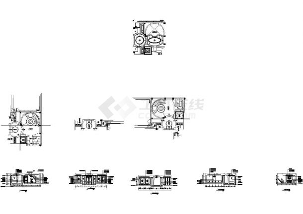 某地豪华型别墅建筑施工图纸-图一