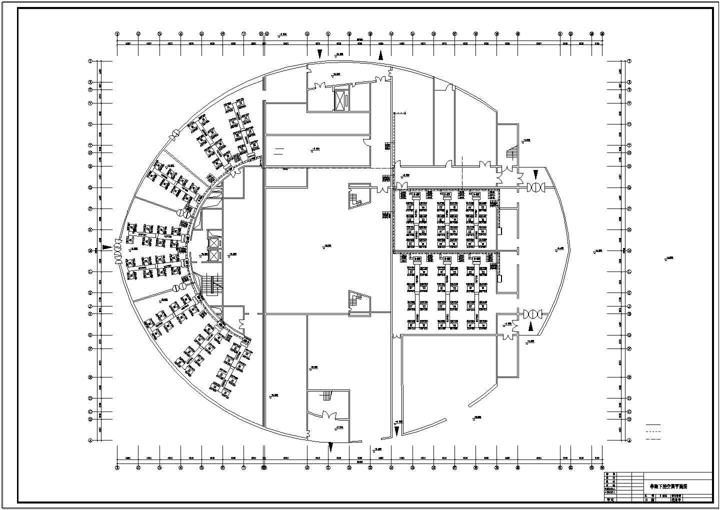 【湖南】小型剧场剧院暖通空调系统设计施工图（直燃式溴化锂机组）