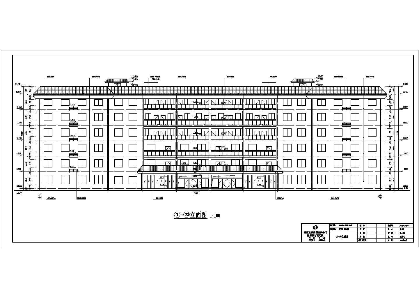 湖南6层框架结构士兵宿舍建筑施工图