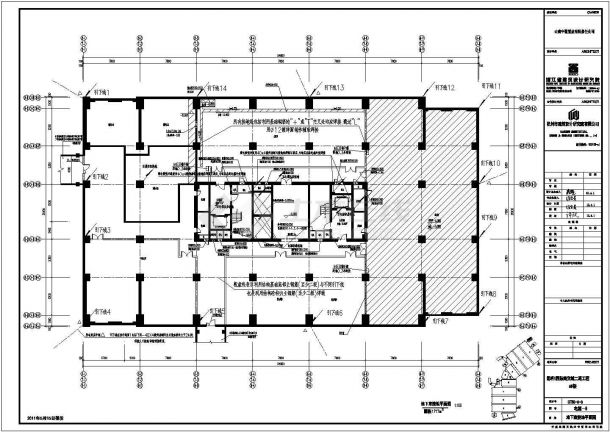 一栋二十一层的综合楼电气设计施工图-图一
