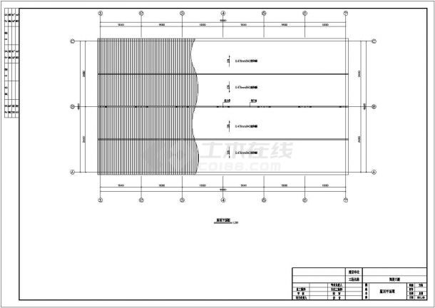 单层24m跨度钢结构大棚结构施工图-图二
