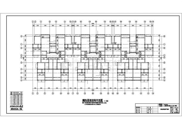 七层砖混结构安居工程住宅楼结构施工图（含建施）-图二