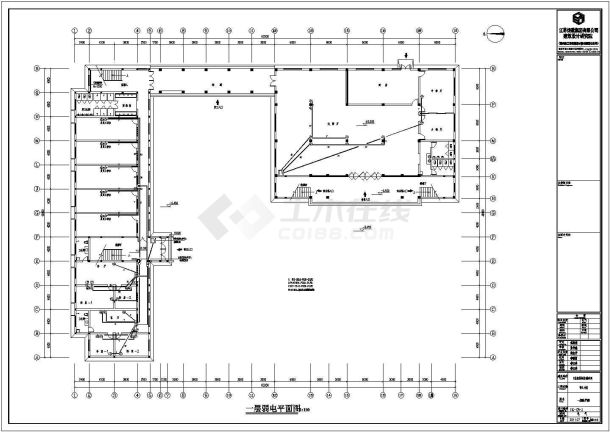 某公司三层食堂宿舍电气设计施工图-图二