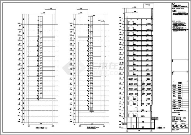 某地产32层混凝土框架结构酒店、宾馆和商务综合楼建筑施工图纸-图二