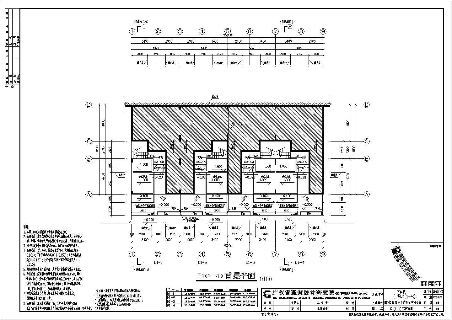 万科城多套框架结构别墅建筑方案设计图