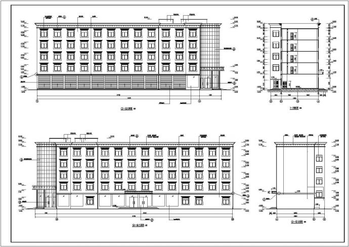 某地五层框架结构酒店建筑设计施工图_图1
