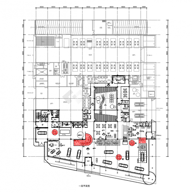 【大连】中星汽车4s店室内概念设计方案PDF（标注尺寸）-图一