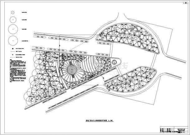 某世纪广场与中心路景观工程全套图-图二