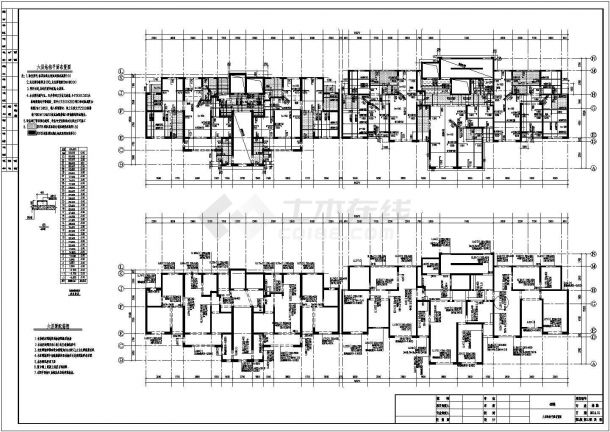 某地33层抗震墙结构住宅楼结构设计施工图-图一