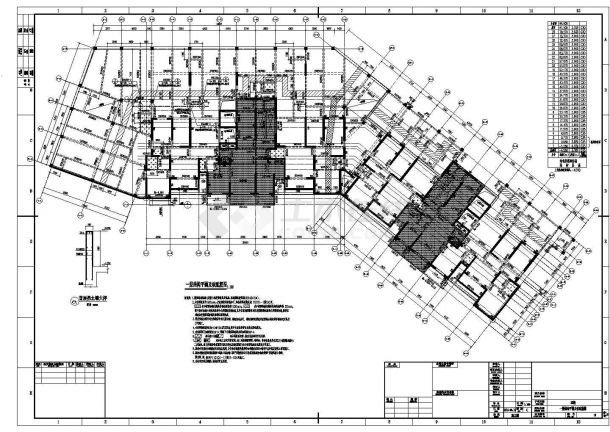【安徽】地上28层剪力墙结构住宅楼结构设计施工图-图一