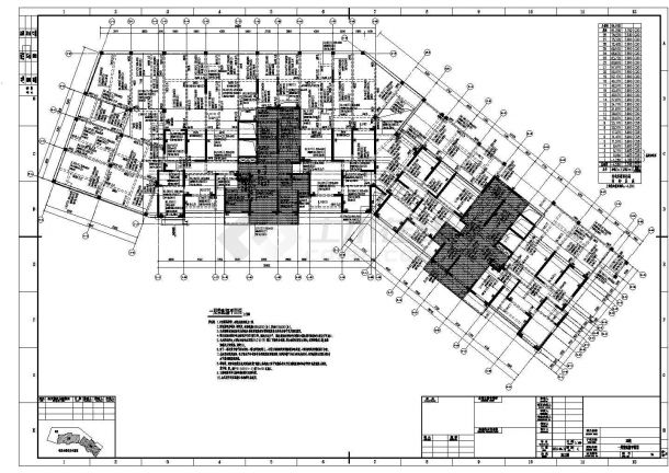 【安徽】地上28层剪力墙结构住宅楼结构设计施工图-图二
