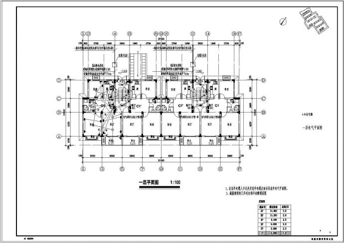 【浙江】8栋多层住宅楼电气设计施工图纸（新火规）_图1