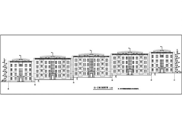 【青岛】框架结构多层住宅楼建筑设计施工图-图一