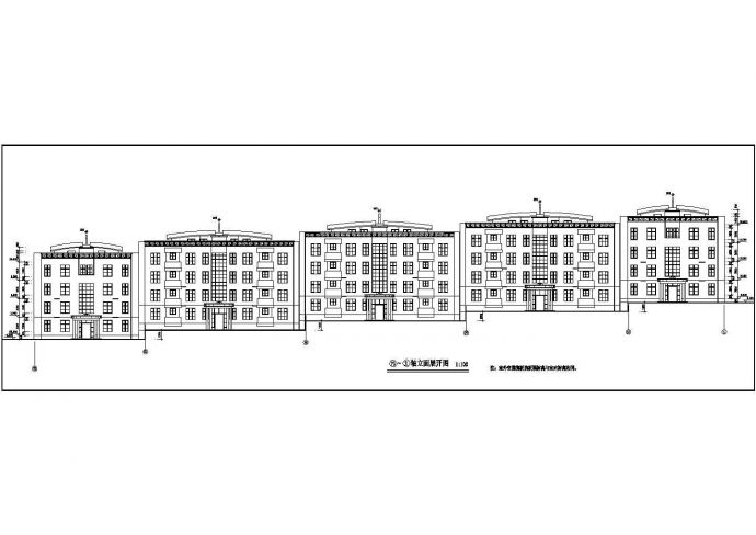 【青岛】框架结构多层住宅楼建筑设计施工图_图1