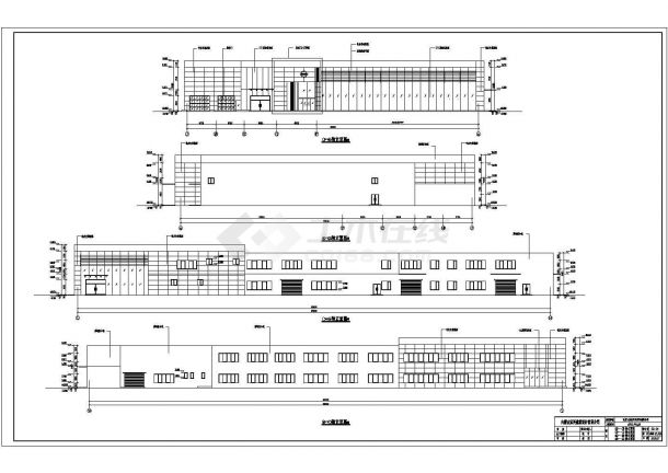 某地2层钢结构东风日产4S店建筑设计施工图-图一