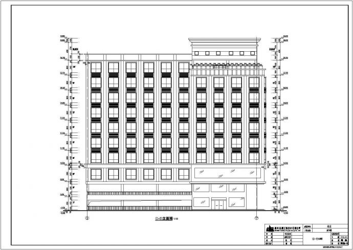 某地区十层框架结构酒店建筑施工图_图1