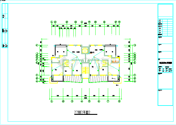 某大型住宅楼工程电气设计图（共15张）-图二