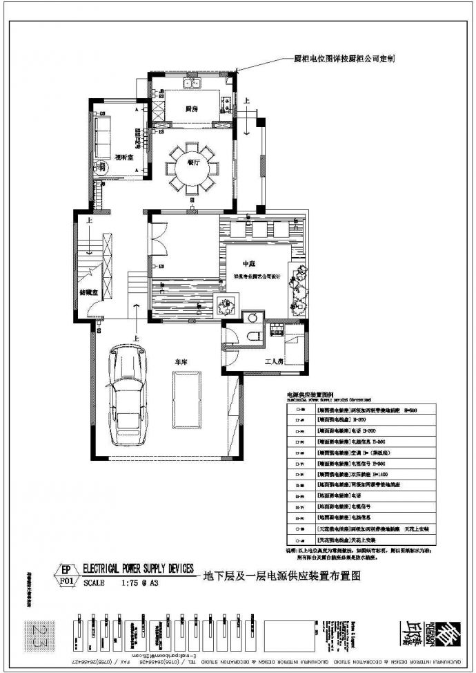某地三层独体别墅建筑装修设计施工图_图1