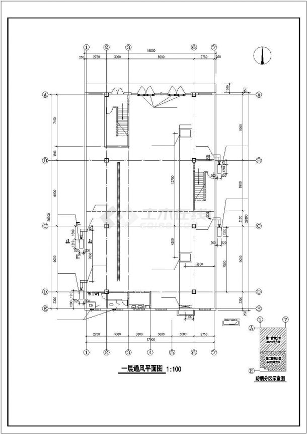【湖南】某综合楼办公楼暖通系统设计施工图-图一
