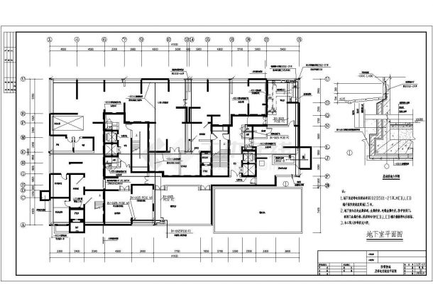 【陕西】某高层综合住宅楼电气设计图-图一