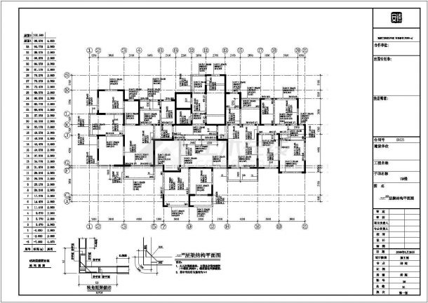 33层剪力墙结构高层住宅结构施工图（CFG桩筏板基础）-图一