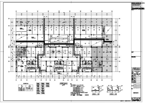安徽省某地某高层商住楼结构设计施工图-图二