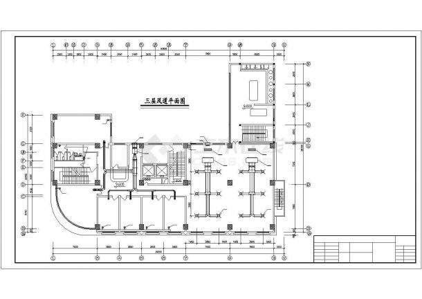 【湖北】高层商业办公楼空调通风系统设计施工图（风冷热泵式冷水机组）-图二