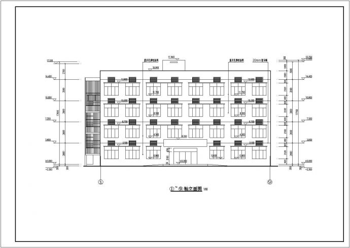 某地4层框架结构医院部分建筑施工图_图1