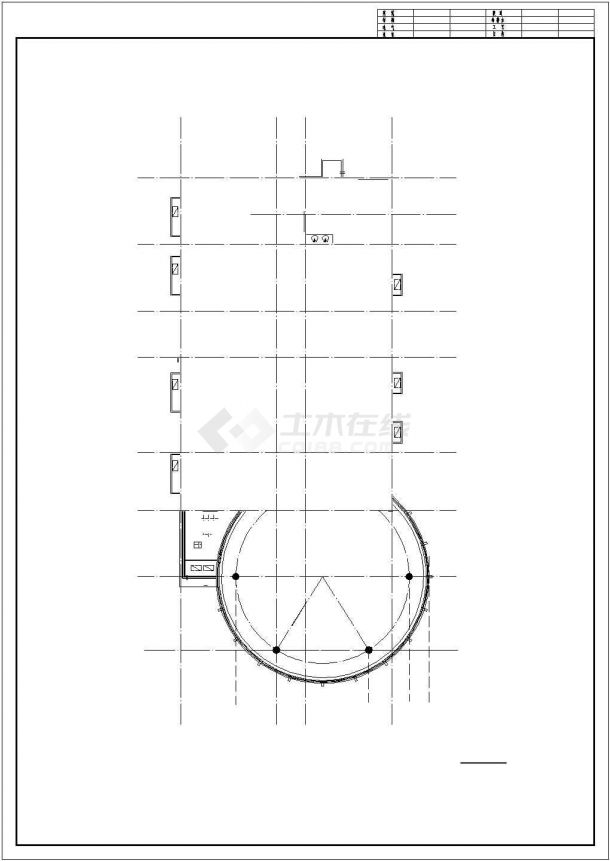 某小区钢筋砼框架结构物管会所土建设计图-图二