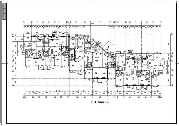 某地区十五层住宅楼建筑设计施工图_图1
