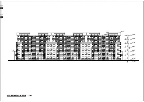 某地6层砖混结构花园洋房建筑方案图-图二